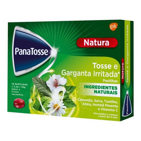 Qual A Melhor Pastilha Para Aliviar A Tosse - Panatosse Natura - 16 pastilhas - comprar Panatosse Natura - 16 pas...