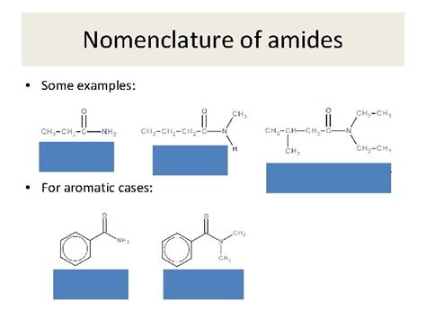 Amides Nomenclature Of Amides Iupac System For Naming