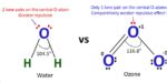 O3 Lewis structure, Molecular geometry, Bond angle, Shape