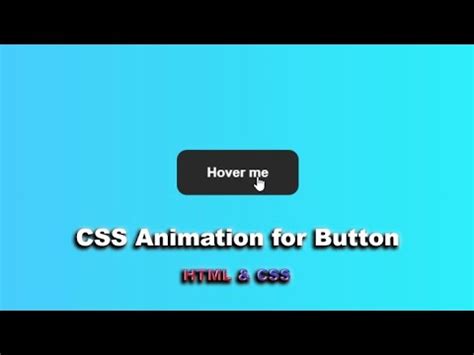Кнопка с анимацией при наведении используя HTML CSS шаг за шагом CSS
