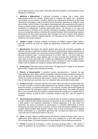 Facsimile Contratto Locazione Commerciale Transitorio PDF