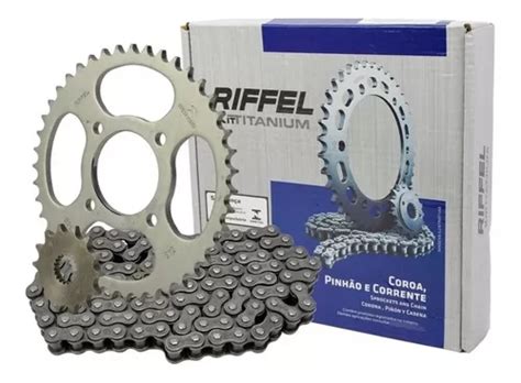 Kit Relação Riffel Suzuki Yes Intruder Katana 125 Aço 1045 Frete grátis