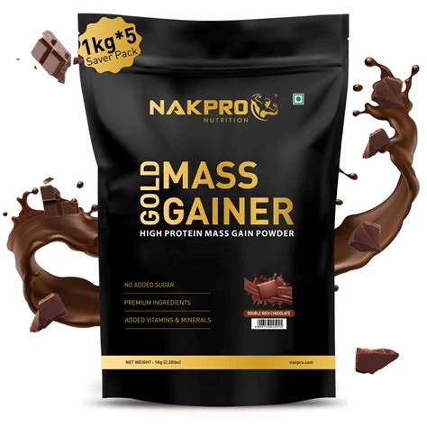 Buy Gold Mass Gainer Best Muscle Mass Protein Powder Supplement Nakpro Nutrition