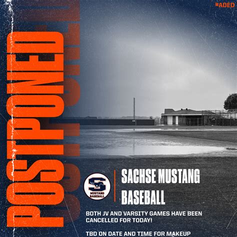 Sachse HS Baseball on Twitter: "🚨JV AND VARSITY UPDATE🚨 https://t.co