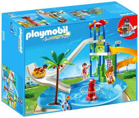 Playmobil Summer Fun Pas Cher Parc Aquatique Avec Toboggans G Ants