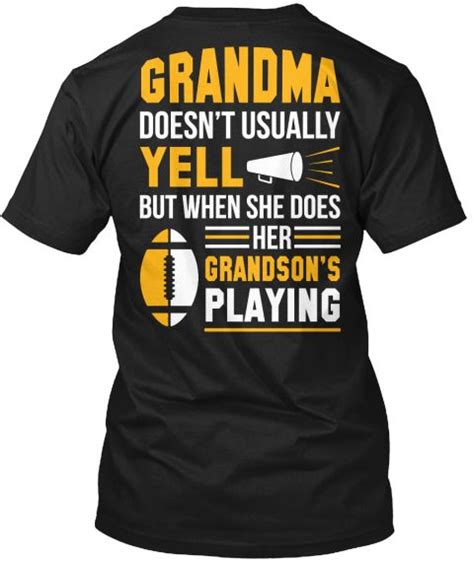 Proud Football Grandma Grandma Doesnt Usually Yell But When She Does