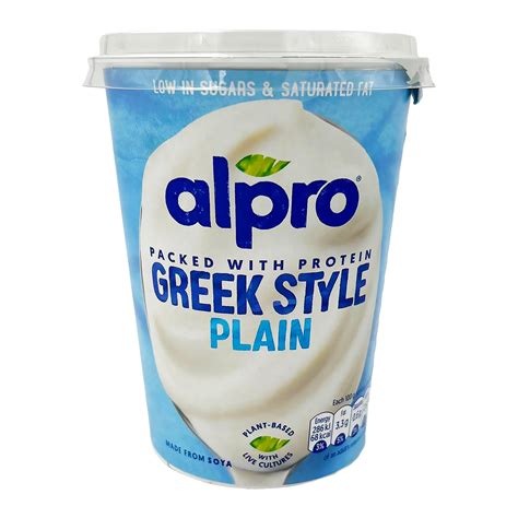 Alpro Greek Style Plain Natural Yoghurt 400g Atasco