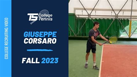 Giuseppe Corsaro College Tennis Recruiting Video Fall Youtube