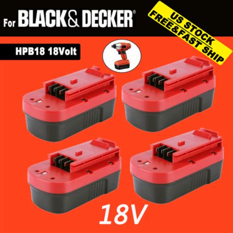 Hpb18 18v Ni Mh Battery For Black And Decker Hpb18 Ope 244760 00 18 Volt 36ah Ebay