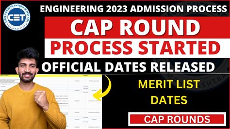 Engineering Cap Round Process Started Mht Cet Engineering Cap