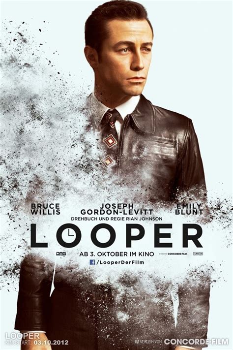 Looper Charakter Plakat Mit Joseph Gordon Levitt Filme Kino Drehbuch