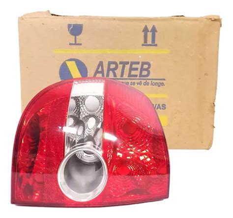 Lanterna Fox 04 09 Arteb Lente Bicolor Cristal Original Vw