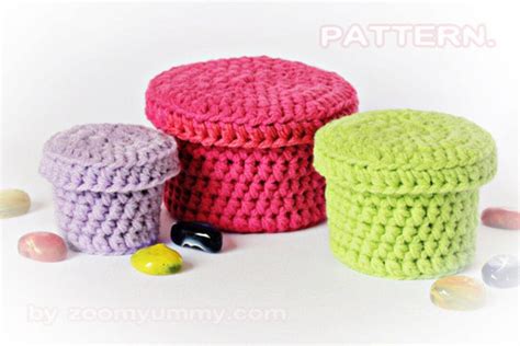 Crochet Pattern Crochet Boxes pattern No. 022 INSTANT DIGITAL DOWNLOAD ...