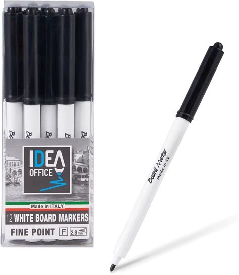 Volcanics Black Dry Erase Markers Whiteboard Pens Low Odor Fine