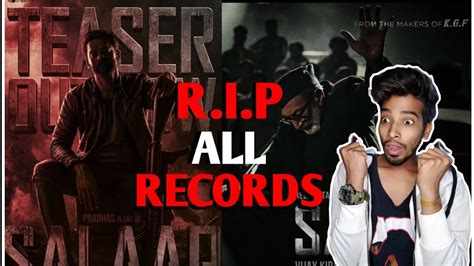 R I P Records Salaar Teaser Record Breaking Views And Likes Salaar