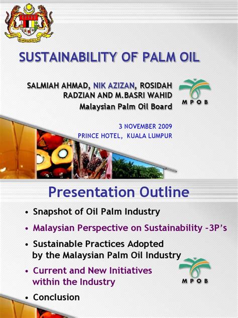 Lecture 8-Sustainability of Palm Oil | Palm Oil | Sustainability | Free ...