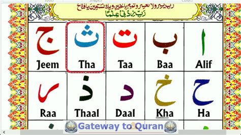 Learn To Read Quran With Tajweed Qaida Lesson 01 Part 1 Arabic