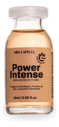 Ampola De Reconstrução Capilar - Ampola de Reconstrução Capilar Power Intense 15l Mio Capelli | MercadoLivre