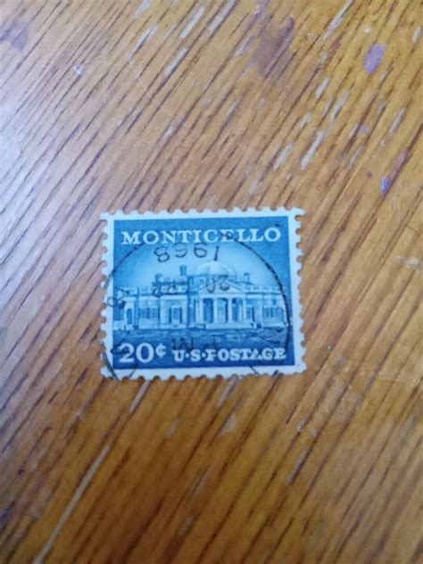 US 20 Cent MONTICELLO Postage Stamp Scott 1047 1956 US 109 EBay