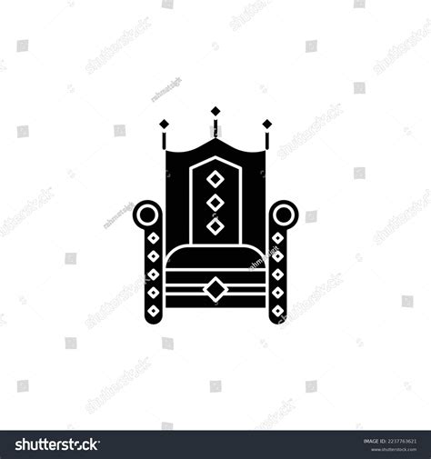 King Throne Icon Suitable Your Web Stock Vector (Royalty Free ...