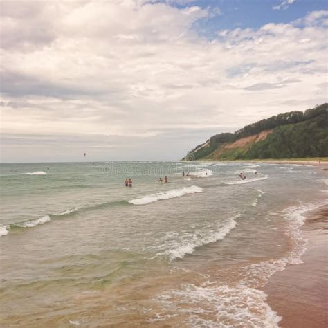 Frankfort, Michigan, Lighthouse Stock Photo - Image of pier, lake: 12411682