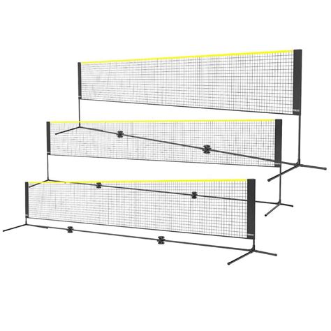 Vevor Badminton Net Height Adjustable Volleyball Net Ft W Foldable