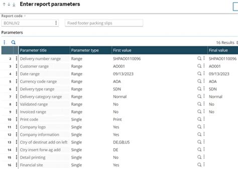 How To Automatically Open Printing Parameter Screen For Particular