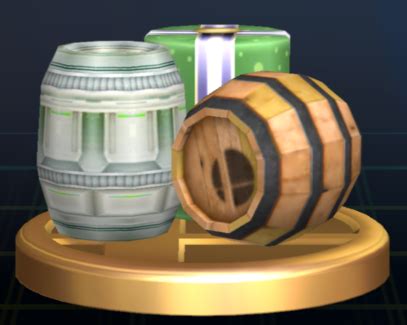 File Barrels Brawl Trophy Png SmashWiki The Super Smash Bros Wiki