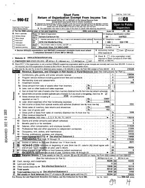 Fillable Online Short Form Return Of Organization Exempt From