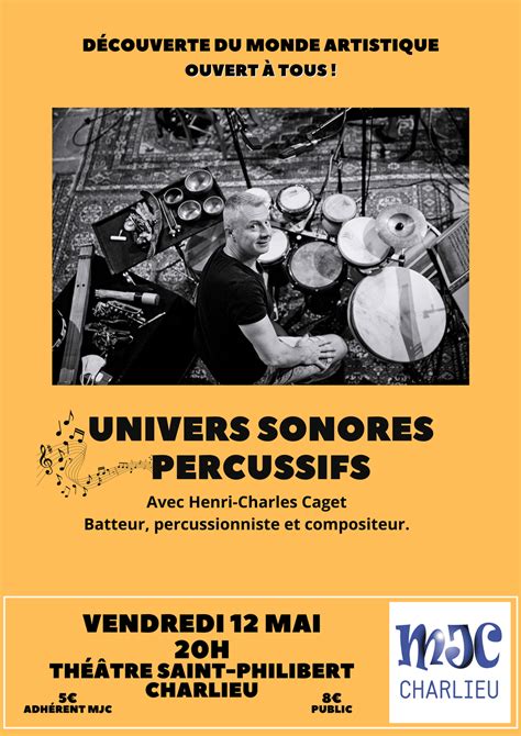 Découverte du Monde Artistique Univers sonores percussifs avec Henri