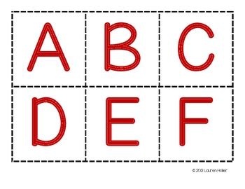 Alphabet Matching Game by Lauren Hollier | Teachers Pay Teachers