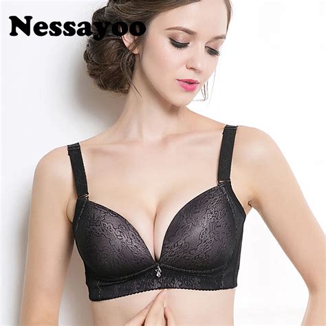 Nessayoo Seamless Womens Bras With No Underwire Three Quarters Push Up