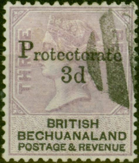 Bechuanaland 1888 3d On 3d Pale Reddish Lilac And Black Sg43 V F U