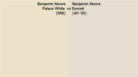 Benjamin Moore Palace White Vs Sonnet Side By Side Comparison