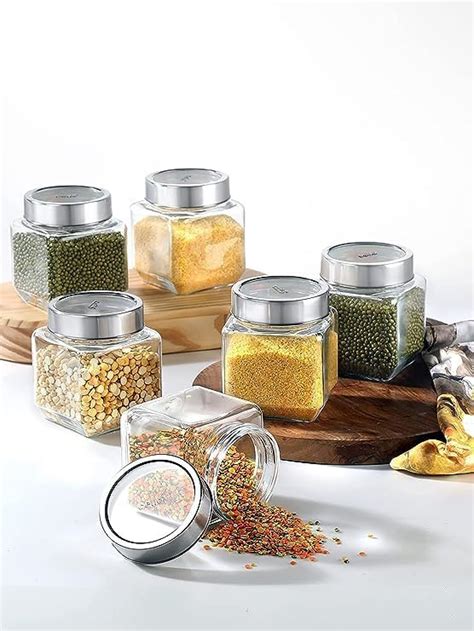 Vency Piramal Glass Round Ml Transparent Glass Jars Containers For