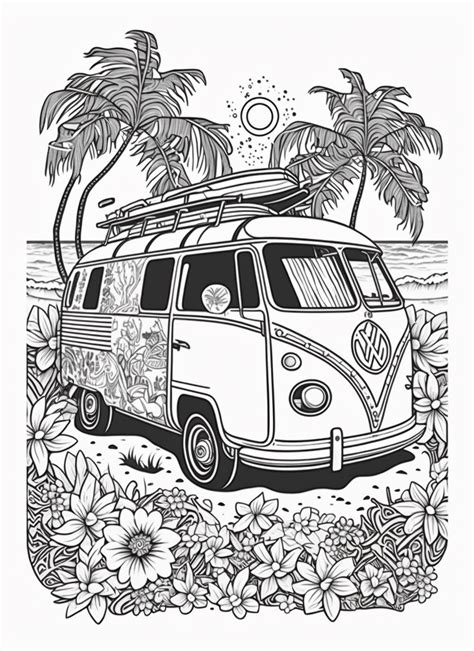 Surf Inspired Adult Coloring Pages To Relieve Stress