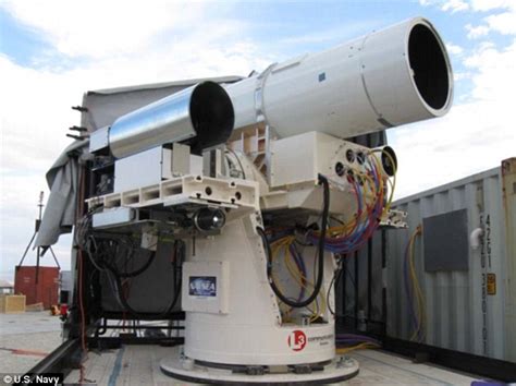 Us Navy Arms Warship With Laser Weapon System Daily Mail Online