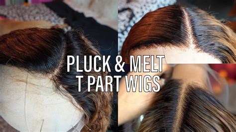 How To Pluck And Melt Any T Part Lace Front Wig Very Detailed Ft Luvme Hair Olineece Youtube