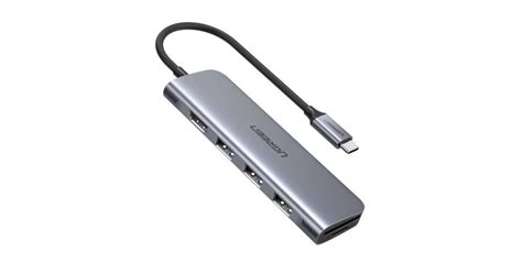 UGREEN 5 Az 1 Ben Hub Adapter USB C 3 Porthoz USB3 0 A HDMI TF SD