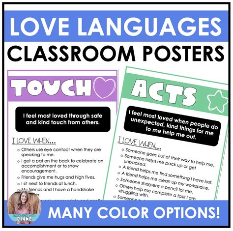 The 5 Love Languages Posters | Made By Teachers