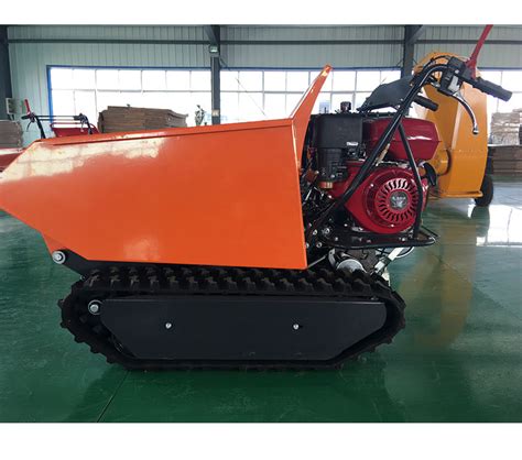 Manual Electric Start Garden Mini Transporter Self Loading Track