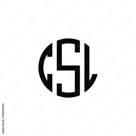 CSL Letter Logo Design CSL Letter In Circle Shape CSL Creative Three