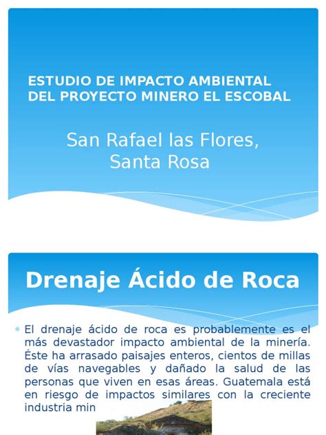 PDF Estudio De Impacto Ambiental Del Proyecto Minero El DOKUMEN TIPS