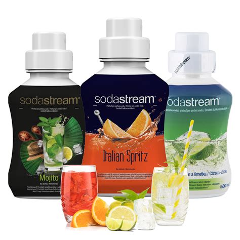 Набор сиропов для Коктейлей Sodastream Italian Spritz+Мохито+Лимон-Лайм ...