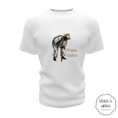 Camisa Umbanda Candomble Preto Velho Elo Produtos Especiais