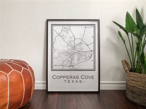 Copperas Cove Texas Map digital Download - Etsy