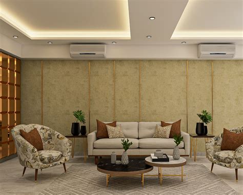 Rectangular Gypsum False Ceiling Design Livspace