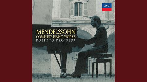 Mendelssohn Lieder Ohne Worte Op No In G Minor Presto