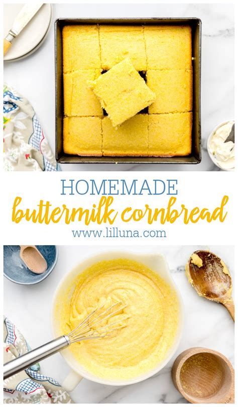 The Best Sweet Buttermilk Cornbread Recipe Lil Luna