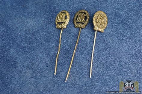 SMGM 3892 3 Pc Set Of Sports Pins DRL DRA War Relics Buyers And